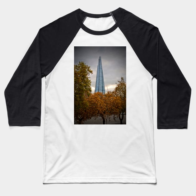 The Shard London Bridge Tower Baseball T-Shirt by AndyEvansPhotos